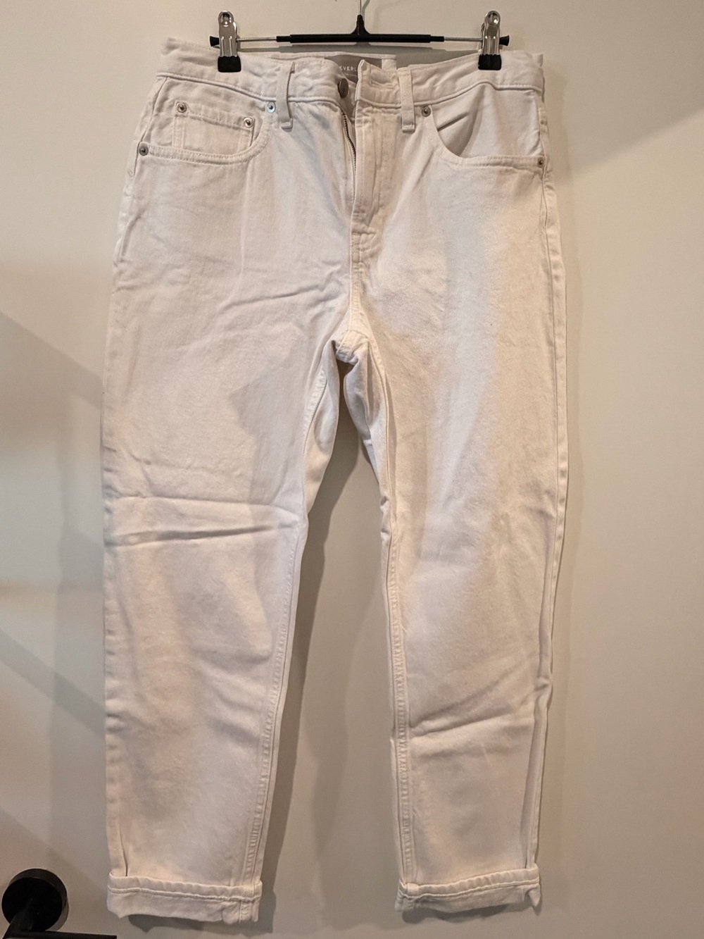 NWT Everlane The Summer Jean High-Rise Bone White Jeans Size 28 Regular